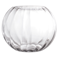 Bloomingville Vaas Transparant glas ø25 21cm.H - thumbnail