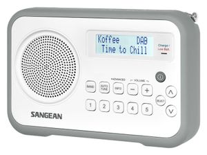 Sangean DPR-67 Draagbaar Digitaal Grijs, Wit