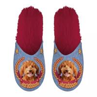 Pantoffel labradoodle lila / rood Pantoffel labradoodle lila / rood