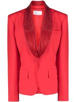 Giuseppe Di Morabito blazer à ornements en cristal - Rouge - thumbnail