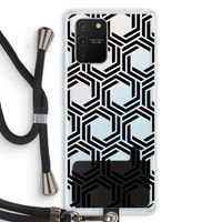 Geometrisch patroon: Samsung Galaxy S10 Lite Transparant Hoesje met koord