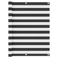 Balkonscherm 120x300 cm oxford stof antraciet en wit