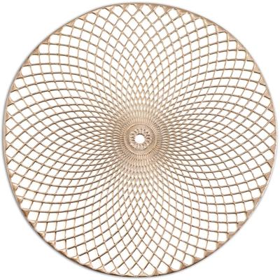 Zeller placemats - rond - mandala - goud - 38 cm - onderleggers