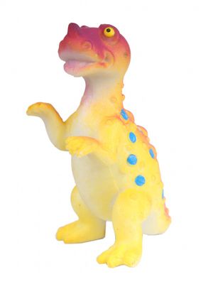 Wild Republic speelfiguur Ceratosaurus 5 cm rubber geel/rood Wild Republic speelfiguur Ceratosaurus 5 cm rubber geel/rood