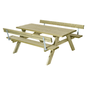 Houten Picknicktafel 2 Rugleuningen