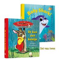 Pakket met Ik ben een konijn en Baby shark (Kartonboek)