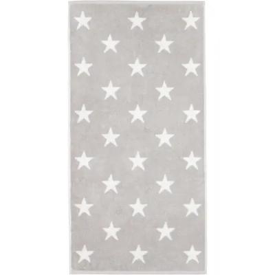 Cawö Cawö New Stars 6260 Douchelaken 70x140 platin/wit