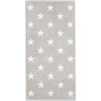 Cawö Cawö New Stars 6260 Douchelaken 70x140 platin/wit