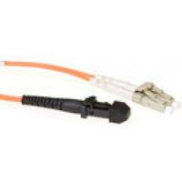 ACT 3 meter LSZH Multimode 62.5/125 OM1 glasvezel patchkabel duplex met MTRJ en LC connectoren