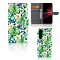 Sony Xperia 1 III Hoesje Orchidee Groen - thumbnail