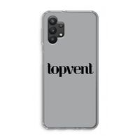 Topvent Grijs Zwart: Samsung Galaxy A32 5G Transparant Hoesje