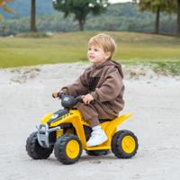 6V Elektrische Quad Kind met Claxon en LED-Licht Elektrische Kinderauto met Pedaal en 4 Anti-Slip Wielen 2,8 km / h Belasting 25 KG