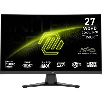 MSI MAG 275CQFDE E18 Gaming monitor Energielabel F (A - G) 68.6 cm (27 inch) 2560 x 1440 Pixel 16:9 0.5 ms DisplayPort, HDMI Rapid VA