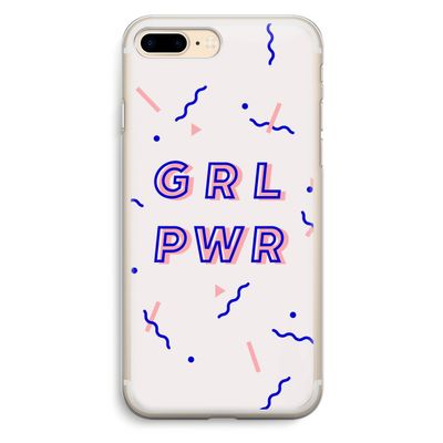 GRL PWR: iPhone 7 Plus Transparant Hoesje