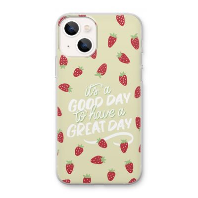 Don't forget to have a great day: iPhone 13 mini Transparant Hoesje