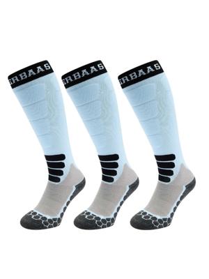 Poederbaas Skisokken Merinowol Pro 3-pack Blauw-39/42