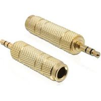Delock 65360 Adapter Stereostekker 3,5 mm 3-polig > Stereo-jack 6,35 mm 3-polig metaal