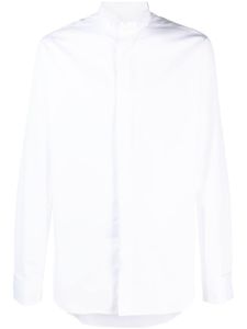 Canali chemise en coton à manches longues - Blanc