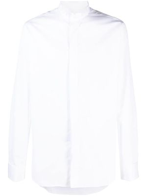 Canali chemise en coton à manches longues - Blanc