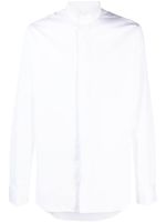 Canali chemise en coton à manches longues - Blanc