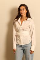 Max Mara blouse Wit maat 34 katoen 2425116071600 - thumbnail