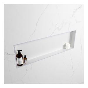Wandnis Solid Surface Easy | In- en opbouw | 30x90x8 cm | 1 vak | Cale/Talc