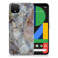 Google Pixel 4 XL | TPU | Siliconen hoesje | Marmer Grijs
