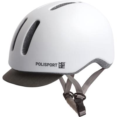 Polisport helm commuter mat wit/grijs l 58-61cm
