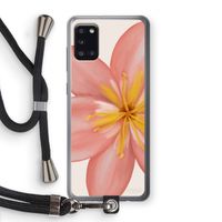 Pink Ellila Flower: Samsung Galaxy A31 Transparant Hoesje met koord
