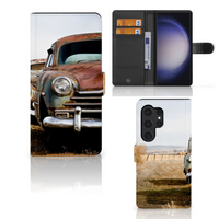 Samsung Galaxy S24 Ultra Telefoonhoesje met foto Vintage Auto - thumbnail