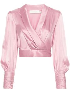 ZIMMERMANN haut à design cache-cœur - Rose