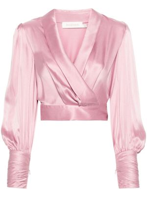 ZIMMERMANN haut à design cache-cœur - Rose