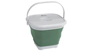 Robens COLLAPS BUCKET SQUARE W/LID SHADOW GREEN
