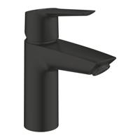 Grohe QuickFix Start S-Size wastafelkraan met koude start en push-open waste mat zwart