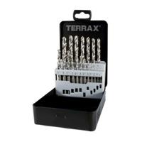 Borenset TERRAX Doosje DIN 338 25 Onderdelen (25 Stuks)