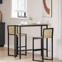 Tafel Sonoma Eiken 100 x 50 x 90,5 cm Engineered hout en staal