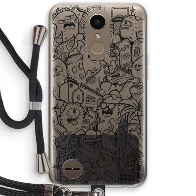 Vexx Black City : LG K10 (2017) Transparant Hoesje met koord