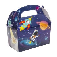 Decopatent® Uitdeelcadeaus 12 STUKS Space Traktatie - Uitdeel Doosjes - thumbnail