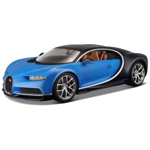 Modelauto Bugatti Chiron 1:24 blauw