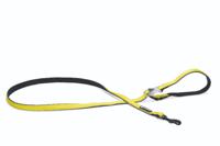 Beeztees safety gear Parinca Premium LED Nylon hondenriem geel 150x2,5cm