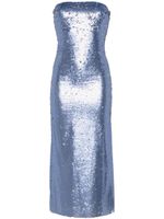 The New Arrivals Ilkyaz Ozel robe mi-longue à sequins - Violet