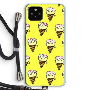 Isjes: Pixel 5a 5G Transparant Hoesje met koord