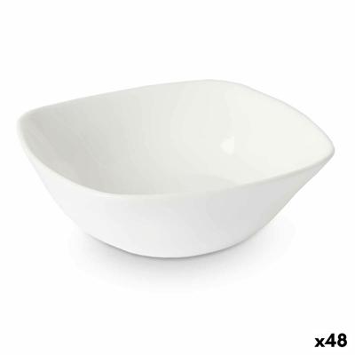 Kom Wit 11 x 4 x 11 cm (48 Stuks) Vierkant