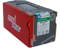 Dynaplus Constructieschroef Ar-Coating Platkop Deeldraad +Snijpunt Torx TX30 6.0X160/80 | 100 stuks - 0281.08.51201