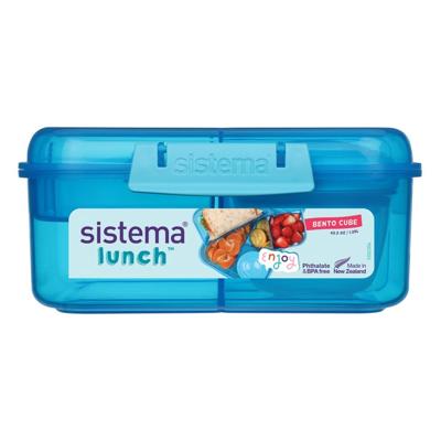 Sistema Lunch - Bento Cube - 1.250 ml Blauw