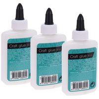 3x Stuks Hobby lijm - transparant - 90 ml