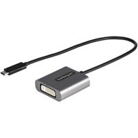 Adapter USB C naar DVI Startech CDP2DVIEC Zwart Zilverkleurig Zwart/Zilverkleurig