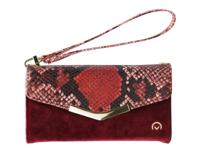 Mobilize Mobilize 2in1 Gelly Velvet Clutch for Apple iPhone 12 Mini Red Snake