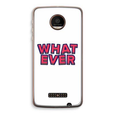 Whatever: Motorola Moto Z Force Transparant Hoesje