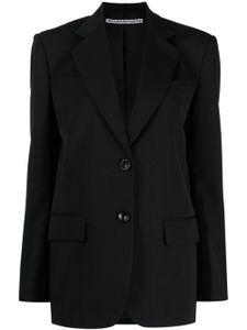 Alexander Wang blazer en laine à simple boutonnage - Noir